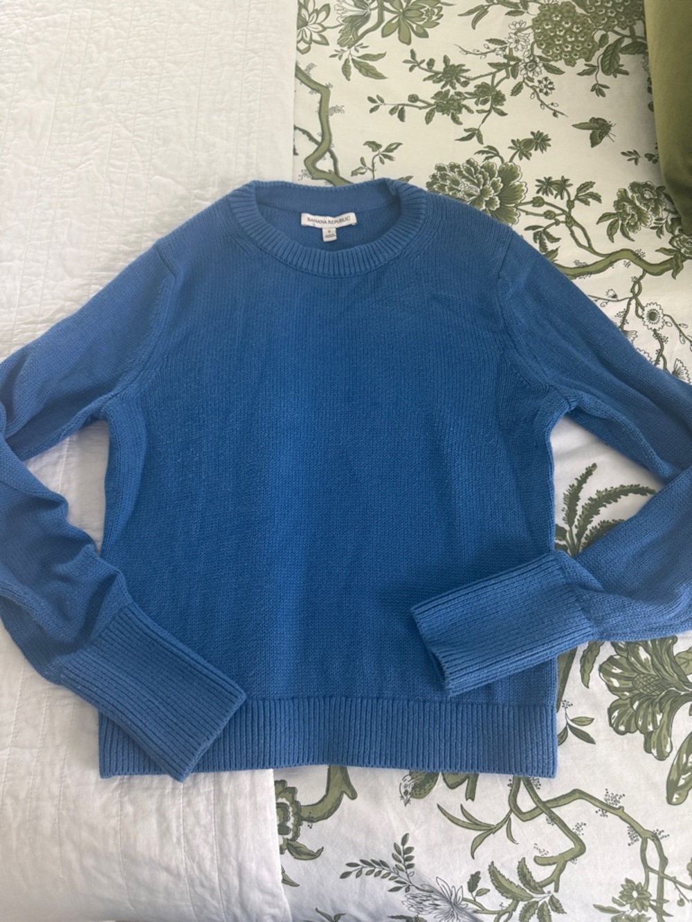 Banana Republic Cobalt Blue Classic Crewneck Sweater